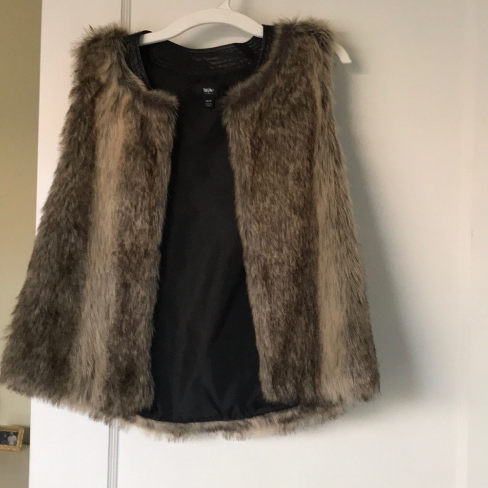 Faux fur vest